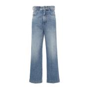 Hoge Taille Blauwe Jeans Klassiek Ontwerp Sportmax , Blue , Dames