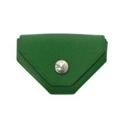 Pre-owned Leather wallets Hermès Vintage , Green , Dames