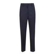 Navy Pinstripe Broek Anine Bing , Black , Dames