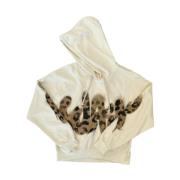 Dames hoodie, katoen, stijl 24Ids54688 Disclaimer , White , Dames