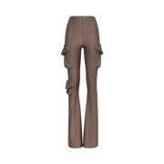 Dames Leggings, Fw24-0625 Synthetisch Materiaal F**k , Brown , Dames