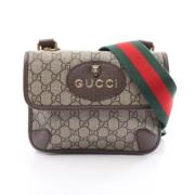 Pre-owned Canvas gucci-bags Gucci Vintage , Beige , Dames