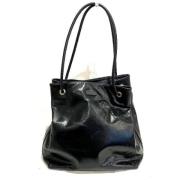 Pre-owned Leather totes Gucci Vintage , Black , Dames