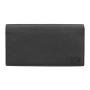 Pre-owned Leather wallets Fendi Vintage , Black , Dames