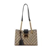 Pre-owned Canvas gucci-bags Gucci Vintage , Beige , Dames