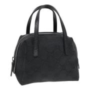 Pre-owned Canvas handbags Gucci Vintage , Black , Dames