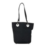 Pre-owned Canvas totes Gucci Vintage , Black , Dames