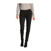 Slim Chino Broek New York Stijl Mason's , Black , Dames