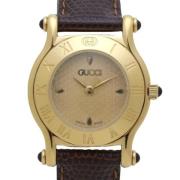 Pre-owned Metal watches Gucci Vintage , Yellow , Dames