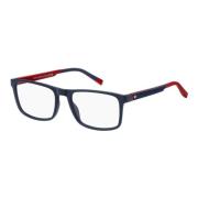 Blauw Rood Brillen Montuur TH 2148 Tommy Hilfiger , Blue , Unisex