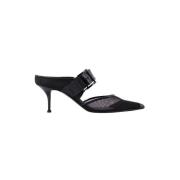 Leather sandals Alexander McQueen , Black , Dames