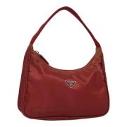 Pre-owned Leather handbags Prada Vintage , Red , Dames