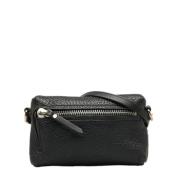 Pre-owned Leather shoulder-bags Burberry Vintage , Black , Dames