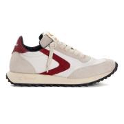 Stijlvolle Wit Natuur Bordeaux Sneakers Valsport 1920 , Multicolor , D...