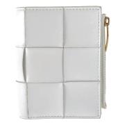 Pre-owned Leather wallets Bottega Veneta Vintage , White , Dames