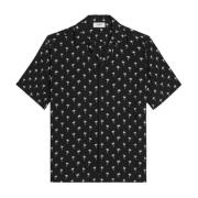 Hawaii Shirt in Zwart/Wit Celine , Black , Heren