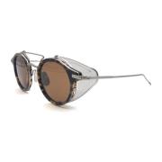 Stijlvolle Zwarte Leren Portemonnee Thom Browne , Brown , Unisex