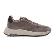 Memory Foam Sneaker met Suède Details Hogan , Beige , Heren