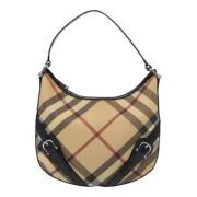 Pre-owned Canvas handbags Burberry Vintage , Beige , Dames