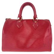 Pre-owned Leather louis-vuitton-bags Louis Vuitton Vintage , Red , Dam...