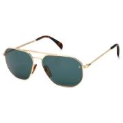 Gouden metalen zonnebril voor mannen Eyewear by David Beckham , Yellow...