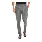 Klassieke Glencheck Broek met Opgestikte Manchetten Berwich , Gray , H...