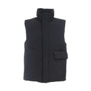 Technical Twill Gilet Waterproof Jacket Aspesi , Black , Heren