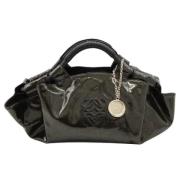 Pre-owned Leather handbags Loewe Pre-owned , Black , Dames