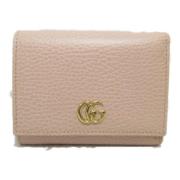 Pre-owned Leather wallets Gucci Vintage , Pink , Dames