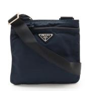 Pre-owned Canvas prada-bags Prada Vintage , Blue , Dames