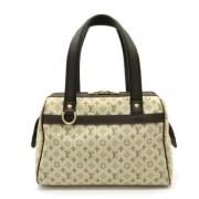 Pre-owned Canvas handbags Louis Vuitton Vintage , Green , Dames