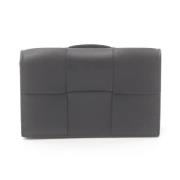 Pre-owned Leather home-office Bottega Veneta Vintage , Black , Dames