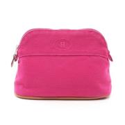 Pre-owned Canvas pouches Hermès Vintage , Pink , Dames