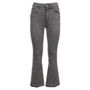 Crop Victoria Jeans met Logo Jacob Cohën , Gray , Dames