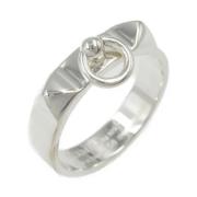 Pre-owned Metal rings Hermès Vintage , Gray , Dames