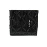 Pre-owned Leather wallets Prada Vintage , Black , Dames