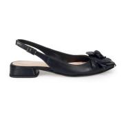 Zwarte platte schoenen elegante ballerina's Sangiorgio , Black , Dames