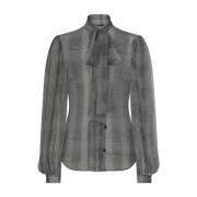 Casual Katoenen Overhemd in Wit Dolce & Gabbana , Gray , Dames