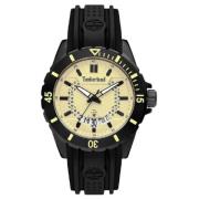 Zwarte Roestvrijstalen Quartz Herenhorloge Timberland , Black , Heren