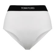 Slip met logo-elastische band Tom Ford , White , Dames