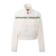 Witte jas met logopatch Casablanca , White , Dames