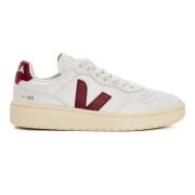 Witte Marsala Leren Sneakers Veja , White , Dames