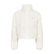 Stijlvolle Jas voor Mannen Tommy Jeans , White , Dames