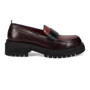 Multikleur Leren Loafers Calpierre , Multicolor , Dames