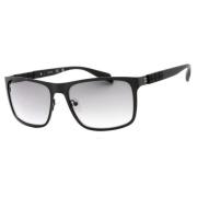 Zwarte metalen zonnebril voor mannen Guess , Black , Heren