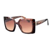 Bruine Resin Zonnebril voor Vrouwen Guess , Brown , Dames