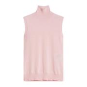 Roze Gebreide Hoge Hals Top Sportmax , Pink , Dames