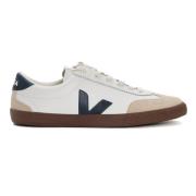 Witte Nautische Schors Leren Sneakers Veja , Beige , Heren