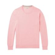 Roze Wol Zijde Trui Brunello Cucinelli , Pink , Heren