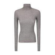 Grijze Wollen Sweatshirt Verhoog Garderobe Sportmax , Gray , Dames